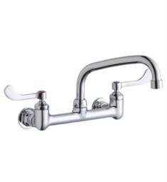 Elkay LK940TS08H 4 3/4" Double Handle Wall Mount Kitchen Faucet with 1/2" Offset Inlet in Chrome