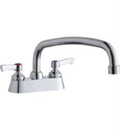 Elkay LK406AT12 6 7/8" Double Handle Deck Mounted Arc Tube Spout Kitchen Faucet in Chrome