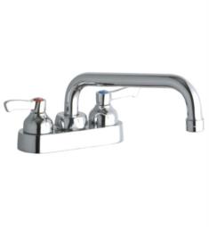 Elkay LK406TS08 4 3/4" Double Handle Deck Mounted Tube Spout Kitchen Faucet in Chrome