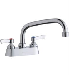 Elkay LK406AT08 6 1/2" Double Handle Deck Mounted Arc Tube Spout Kitchen Faucet in Chrome