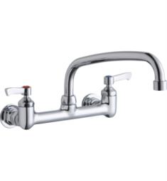 Elkay LK940AT10H 6 7/8" Double Handle Wall Mount Arc Tube Spout Kitchen Faucet with 1/2" Offset Inlets in Chrome