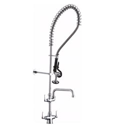 Elkay LK543AF12C 41 1/8" Single Hole Deck Mounted Kitchen Faucet with 12" Arc Tube Spout and 1.6 GPM Spray Head in Chrome