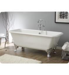 Cheviot 2173 Spencer 66 7/8" Cast Iron Clawfoot Soaking Bathtub with Continuous Rolled Rim