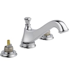 Delta 3595LF-LHP Cassidy 4" Two Handle Widespread Bathroom Faucet with Metal Pop-Up