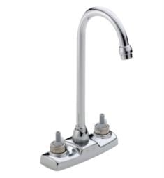 Delta 2172LF-LHP Classic 11" Double Handle Deck Mounted Bar/Prep Kitchen Faucet in Chrome - Less Handles