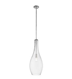Kichler 42475CHCLR Everly 1 Light 11" Incandescent Pendant with Clear Mercury Glass Shade