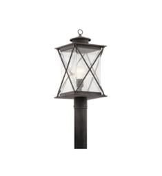 Kichler 49746WZC Argyle 1 Light Incandescent Outdoor Post Mount Lantern in Weathered Zinc