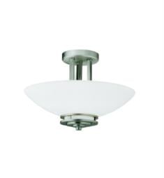 Kichler 3674 Hendrik 2 Bulb Incandescent Semi-Flush Mount Ceiling Light with Bowl Shaped Glass Shade