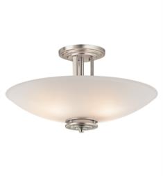 Kichler 3677 Hendrik 4 Bulb Incandescent Semi-Flush Mount Ceiling Light with Bowl Shaped Glass Shade