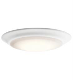 Kichler 43846WHLED 1 Light 7 1/2" LED Flush Mount Ceiling Light with Dome Shaped Glass Shade