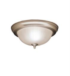 Kichler 8653 2 Light 15 1/4" Incandescent Flush Mount Ceiling Light with Bowl Shaped Glass Shade