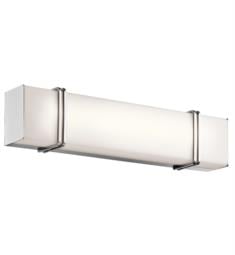 Kichler 45838LED Impello 1 Light 24 1/4" LED Linear Bath Light with Rectangle Shaped Glass Shade