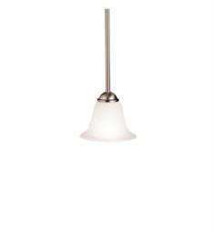 Kichler 2771 Dover 1 Light Incandescent Mini Pendant with Bell Shaped Glass Shade