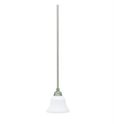 Kichler 3482NI Langford 1 Light Incandescent Mini Pendant with Bell Shaped Glass Shade in Brushed Nickel