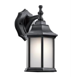 Kichler 9776BKS Chesapeake 1 Light 6 1/2" Incandescent Outdoor Wall Sconce in Black (Painted)