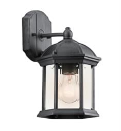 Kichler 49183 Barrie 1 Light Incandescent Outdoor Wall Sconce with Lantern Shaped Glass Shade