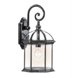 Kichler 49186 Barrie 1 Light Incandescent Outdoor Wall Sconce with Rectangular Shaped Glass Shade