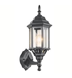 Kichler 49255 Chesapeake 1 Light Incandescent Outdoor Wall Sconce with Lantern Shaped Glass Shade
