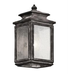 Kichler 49501 Wiscombe Park 1 6" Light Incandescent Outdoor Wall Sconce with Lantern Shaped Glass Shade