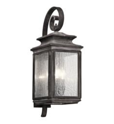 Kichler 49503 Wiscombe Park 4 Light 9" Incandescent Outdoor Wall Sconce with Lantern Shaped Glass Shade