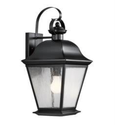 Kichler 9709 Mount Vernon 1 Light 9 1/2" Incandescent Outdoor Wall Sconce with Rectangular Shaped Glass Shade
