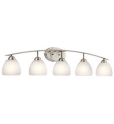 Kichler 45190NI Calleigh 5 Light 46" Incandescent Wall Mount Bath Light in Brushed Nickel