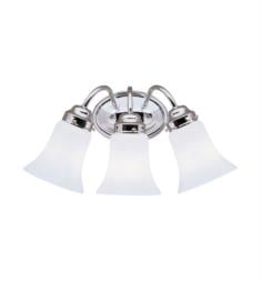 Kichler 6123 3 Light 18" Incandescent Wall Mount Bath Light with Bell Shaped Glass Shade