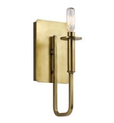 Kichler 43363NBR Alden 1 Light 5" Incandescent Wall Sconce in Natural Brass