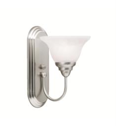 Kichler 5991NI Telford 1 Light 7 1/4" Incandescent Wall Sconce with Bell Shaped Glass Shade in Brushed Nickel