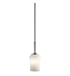 Kichler 43668 Aubrey 1 Light Incandescent Mini Pendant with Cylindrical Shaped Glass Shade