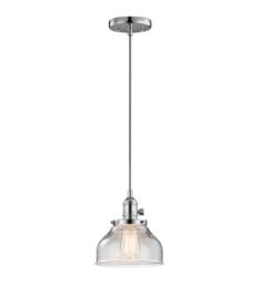 Kichler 43850 Avery Bay 1 Light 8" Incandescent Mini Pendant with Bowl Shaped Glass Shade