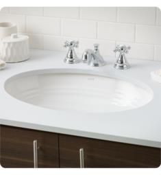 Cheviot 1120-WH Sienna 23 1/8" Undermount Single Bowl Bathroom Sink in White