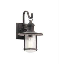 Kichler 49192WZC Riverwood 1 Light 8" Incandescent Outdoor Wall Sconce in Weathered Zinc