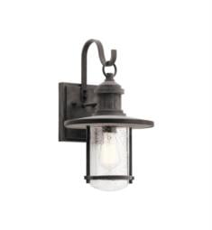 Kichler 49193WZC Riverwood 1 Light 9 1/2" Incandescent Outdoor Wall Sconce in Weathered Zinc