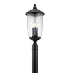 Kichler 49823BKT Yorke 3 Light 10" Incandescent Outdoor Post Lantern in Textured Black