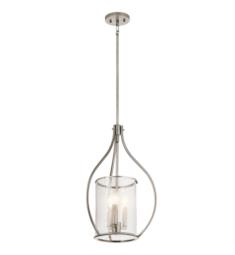 Kichler 42495 Fiona 3 Light 15 1/4" Incandescent Foyer Pendant with Cylinder Shaped Glass Shade