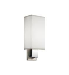Kichler 10438NCHLED Santiago 1 Light 5 1/2" LED Wall Sconce in Brushed Nickel and Chrome