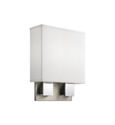 Kichler 10439NCHLED Santiago 1 Light 11" LED Wall Sconce in Brushed Nickel and Chrome
