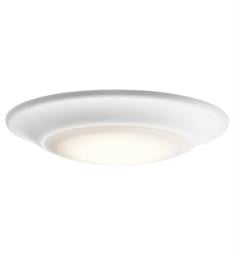 Kichler 43848LEDT 1 Light T24-Compliant LED Flush Mount Ceiling Light with Dome Shaped Glass Shade