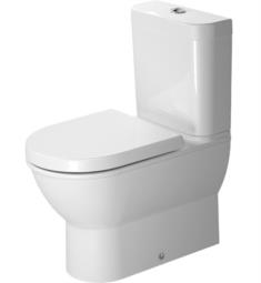 Duravit 213809 Darling New Dual Flush Two-Piece Close Coupled Floor Mounted Elongated Toilet in White Finish