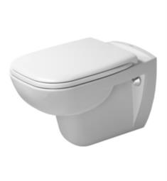 Duravit 253509922 D-Code Dual Flush One-Piece Wall Mounted Elongated Toilet in White Finish