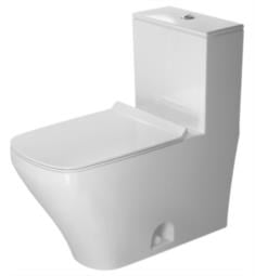 Duravit 215701 DuraStyle Single Flush/Dual Flush One-Piece Floor Mounted Close Coupled Elongated Toilet in White Finish