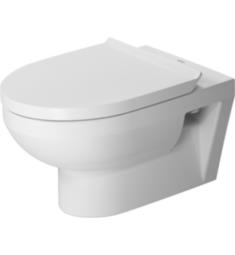 Duravit 256209 DuraStyle Dual Flush One-Piece Wall Mounted Basic Rimless Elongated Toilet in White Finish without WonderGliss