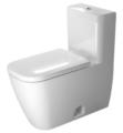 Duravit 212101 Happy D.2 Dual Flush One-Piece Floor Mounted Elongated Toilet in White Finish