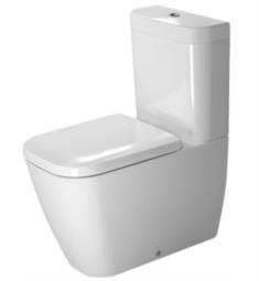 Duravit 213409 Happy D.2 Dual Flush Two-Piece Floor Mounted Close Coupled Elongated Toilet in White Finish