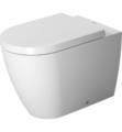 Duravit 216909 ME by Starck Dual Flush One-Piece Floor Mounted Back-to-Wall Elongated Toilet in White Finish