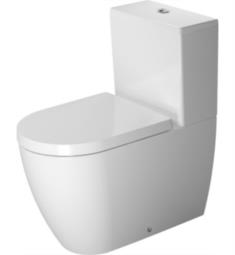 Duravit 2170090092 ME by Starck Dual Flush Floor Mounted Close Coupled Elongated Toilet without Tank in White Finish