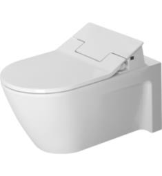 Duravit 253359 Starck 2 Dual Flush One-Piece Wall Mounted Elongated Toilet in White Finish