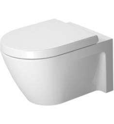 Duravit 253409 Starck 2 21 1/4" Dual Flush One-Piece Wall Mounted Elongated Toilet in White Finish