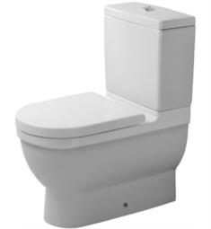 Duravit 012809 Starck 3 Dual Flush Two-Piece Floor Mounted Close Coupled Elongated Toilet in White Finish